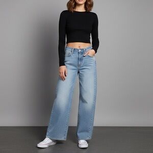 NWT Levi Light Blue Wide Leg Jeans